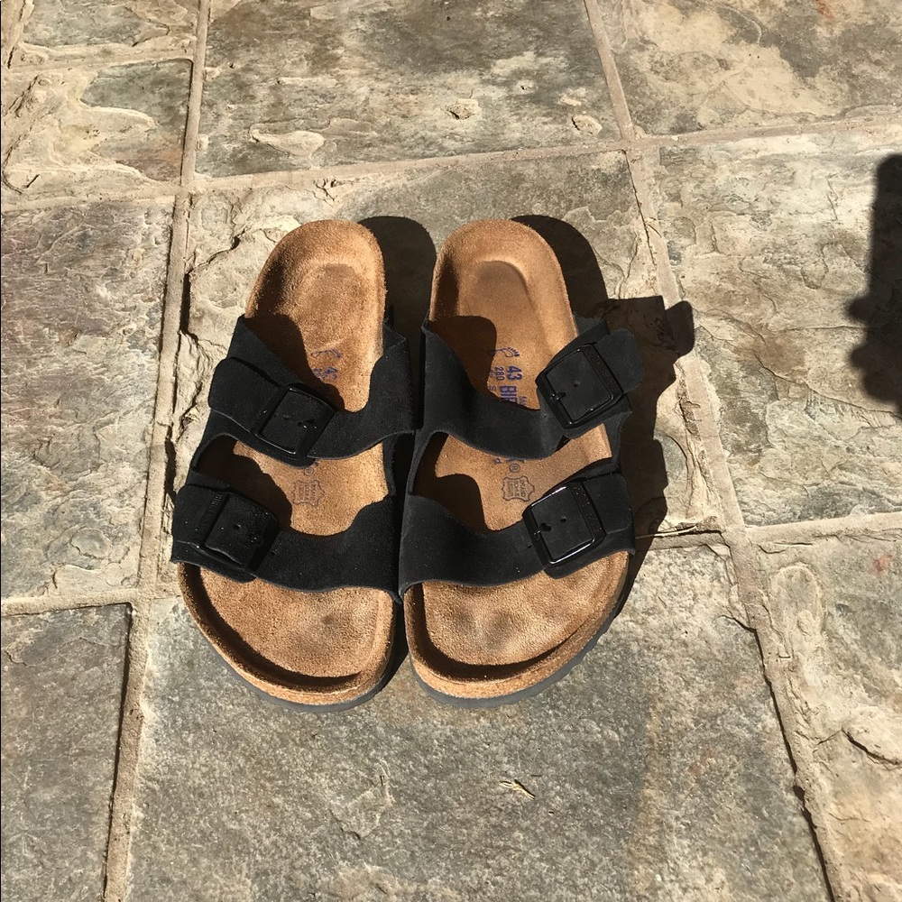 Arizona Birkenstock in Black Suede Men’s size 10